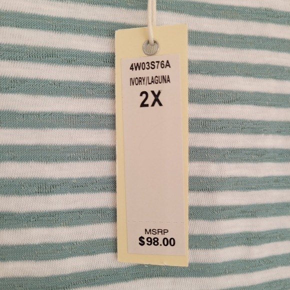 NWT Max Studio Drawstring Waist Top Size 2x - Picture 6 of 8